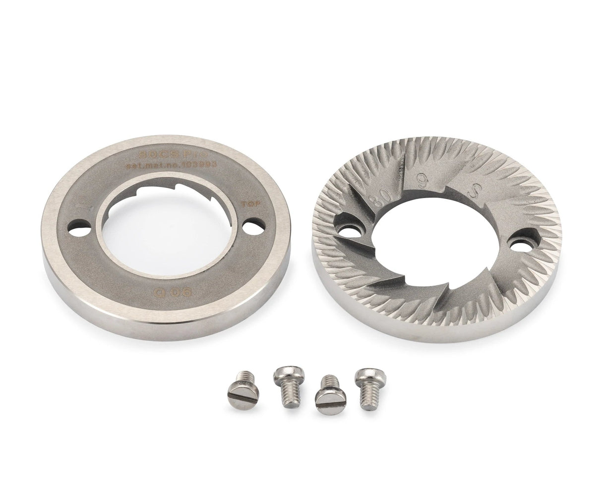 105780 Mahlkonig Premium Cast Steel Burrs Mahlkonig E80 Ditting 804 And 807 Lab Sweet 80mm - Black Rabbit Service Co.