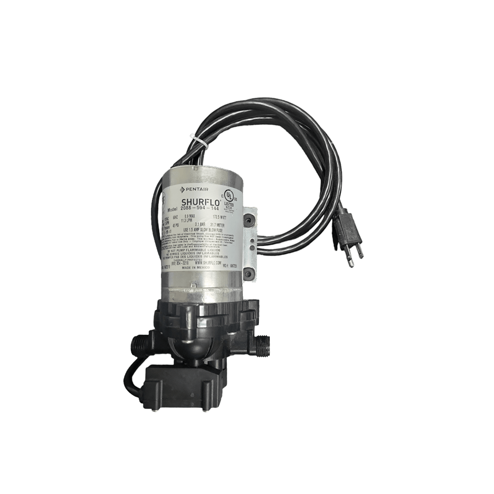 2088 - 594 - 144 Shurflo Delivery Pump 3.0 GPM Open Flow 115VAC w/ Cord - Black Rabbit Service Co.