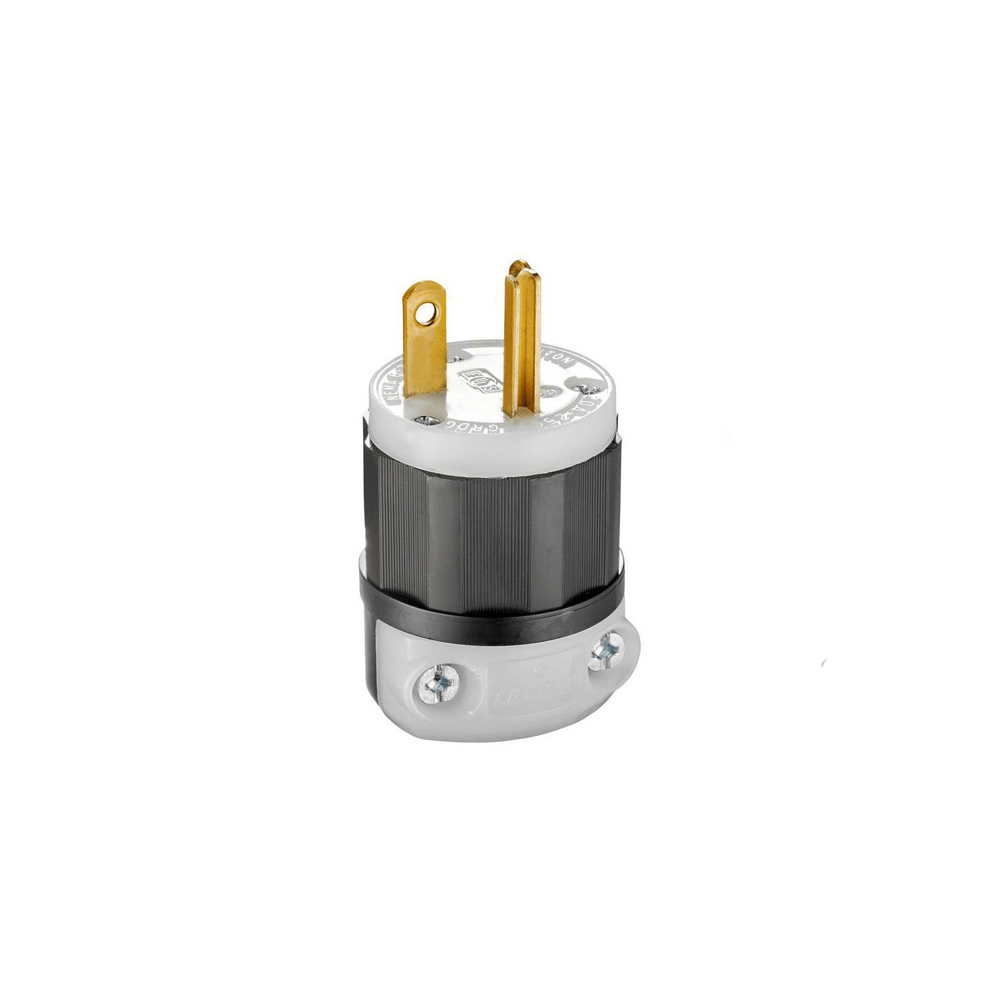 NEMA 6-20P Straight Blade Plug Leviton 5466-C - Black Rabbit Service Co.