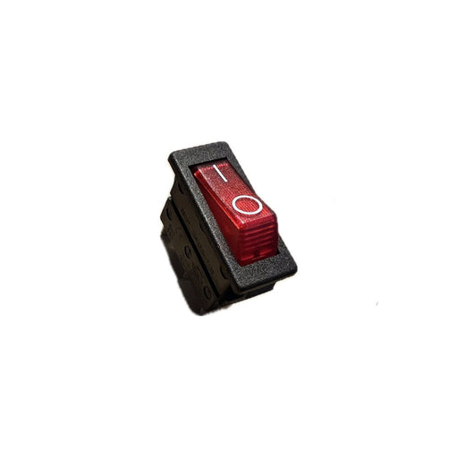 1058.00006.00 Fetco Red Rocker Switch Illuminated 120V - Black Rabbit Service Co.