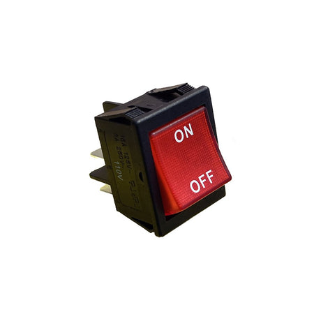 1.2420 Synesso Lighted Red On-Off Rocker - Black Rabbit Service Co.