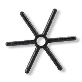 Espresso Parts Black Plastic Pitcher Rinser Star - Black Rabbit Service Co.