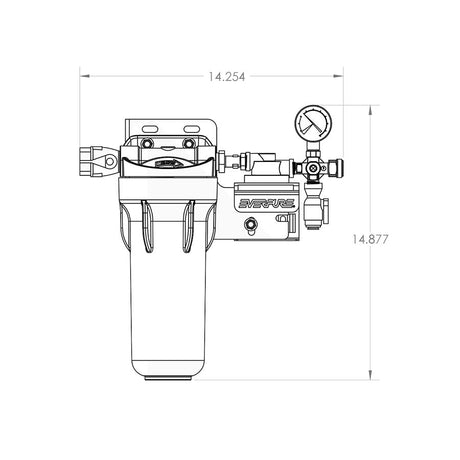 Everpure Coldrink 1 Filter Manifold with 10" Pre-filter - Black Rabbit Service Co.
