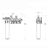 Everpure Coldrink 2 Filter Manifold with 20" Pre-filter - Black Rabbit Service Co.