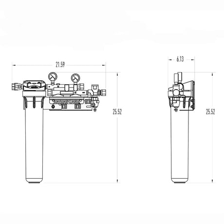 Everpure Coldrink 2 Filter Manifold with 20" Pre-filter - Black Rabbit Service Co.