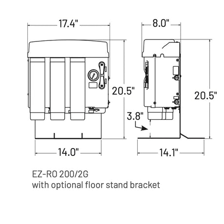 Everpure EZ RO Floor Stand - Black Rabbit Service Co.