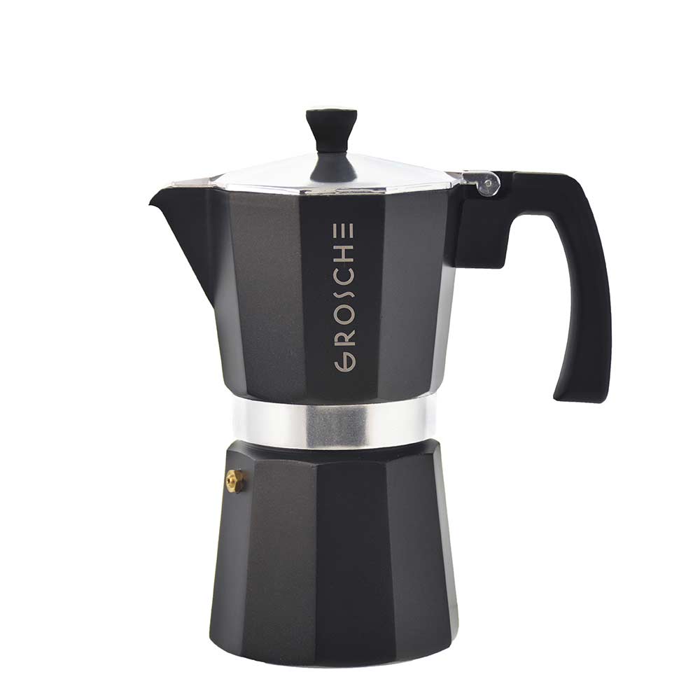 Grosche Stovetop Espresso Maker (BLACK) - Black Rabbit Service Co.