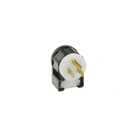 NEMA 5 - 15A Angle Plug Leviton 5266 - CA - Black Rabbit Service Co.