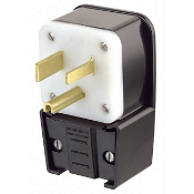 NEMA 6-50P Industrial Style Angle Plug 9650-P - Black Rabbit Service Co.